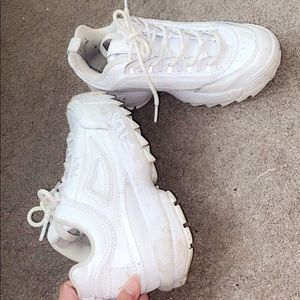 All white Fila